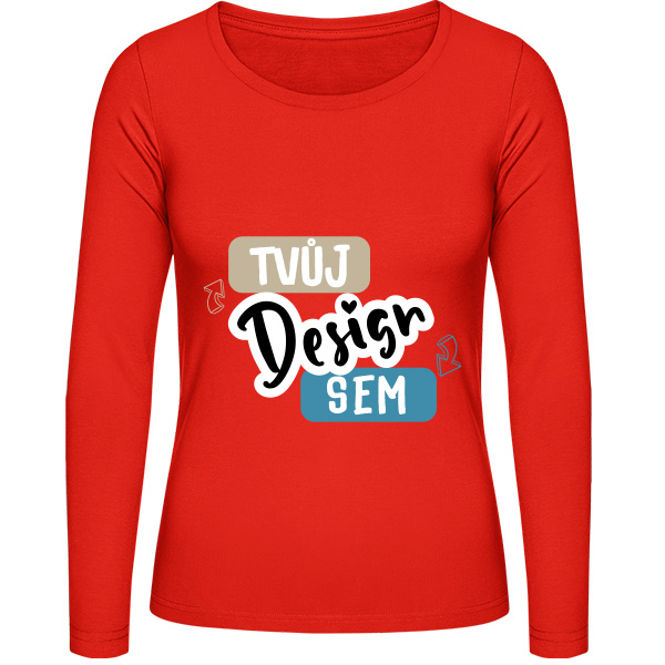 Potisk na Tričko s Dlouhým Rukávem na puppynator.cz - dámské