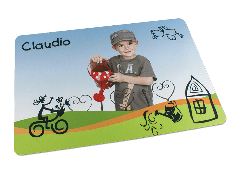 Potisk na podložku pod myš