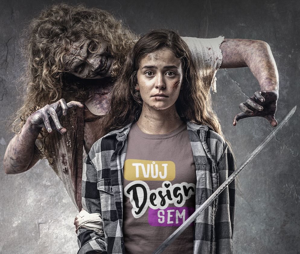 Potisk trička s halloweenským designem